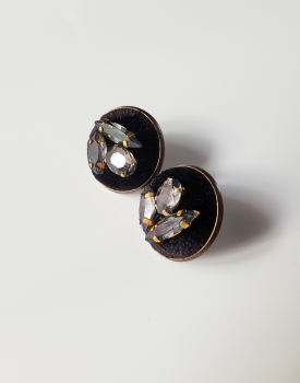 Earrings "Luxurious" elegant black